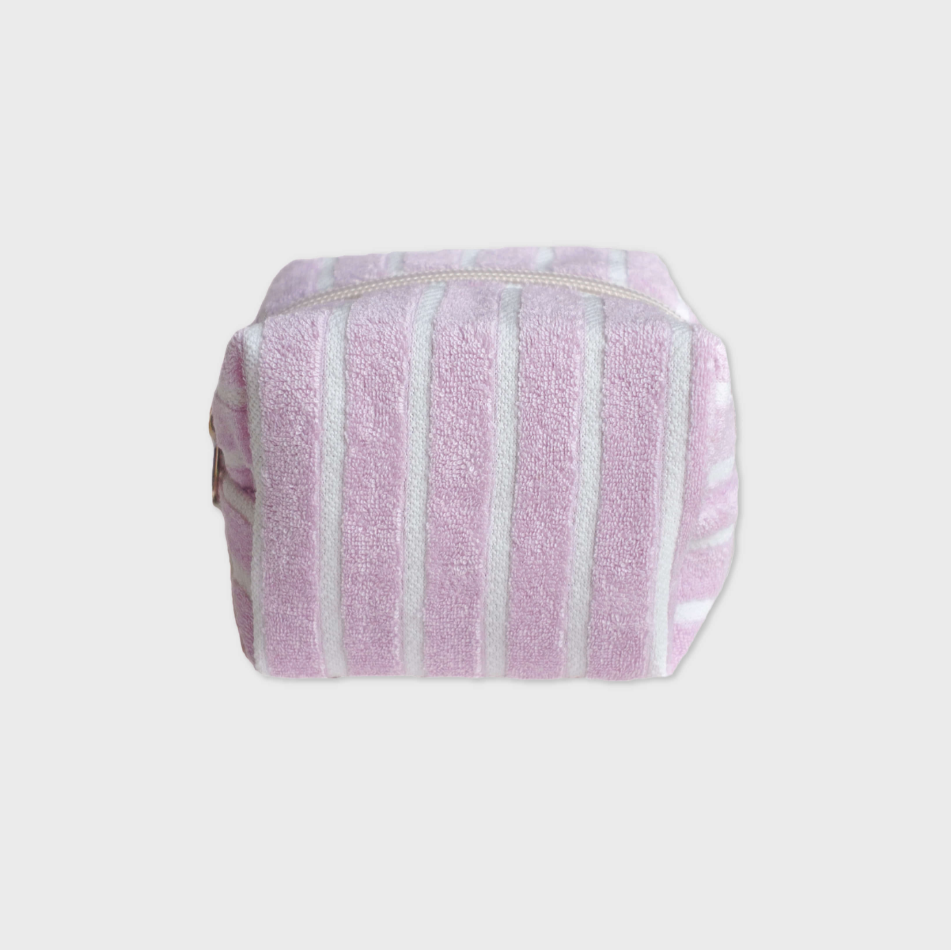 ｜unfold｜ Stripe Terry Pouch (Pale Pink)