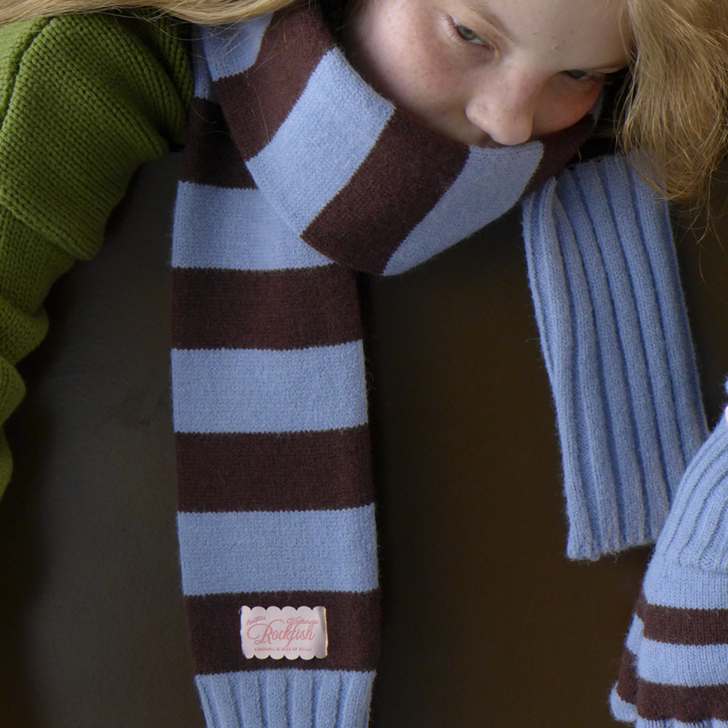 ｜Rockfish Weatherwear｜ STRIPE RIBBED MUFFLER