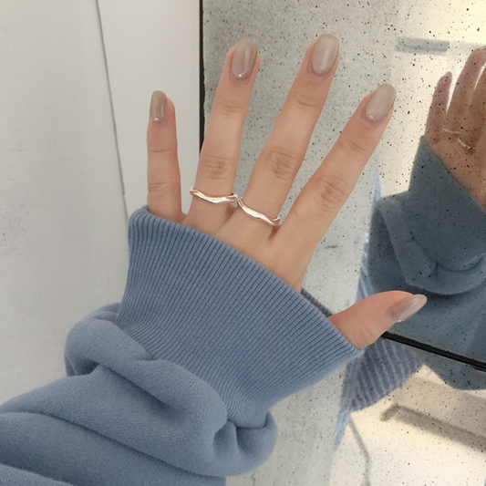 ｜moat｜ Dove Wave Ring (silver925)