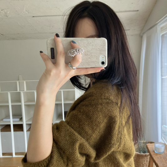 ｜loumoi｜ Present Series : Wool Beige Phone Case