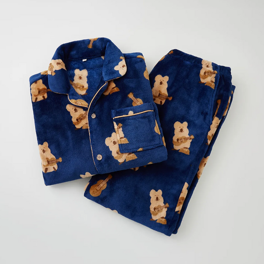 ｜SPAO X Dinotaeng｜ Sleeping Pyjama Set (Navy)