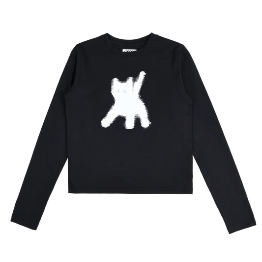 ｜aeae｜ Flashed Cats Eye L/S -｜BLACK｜