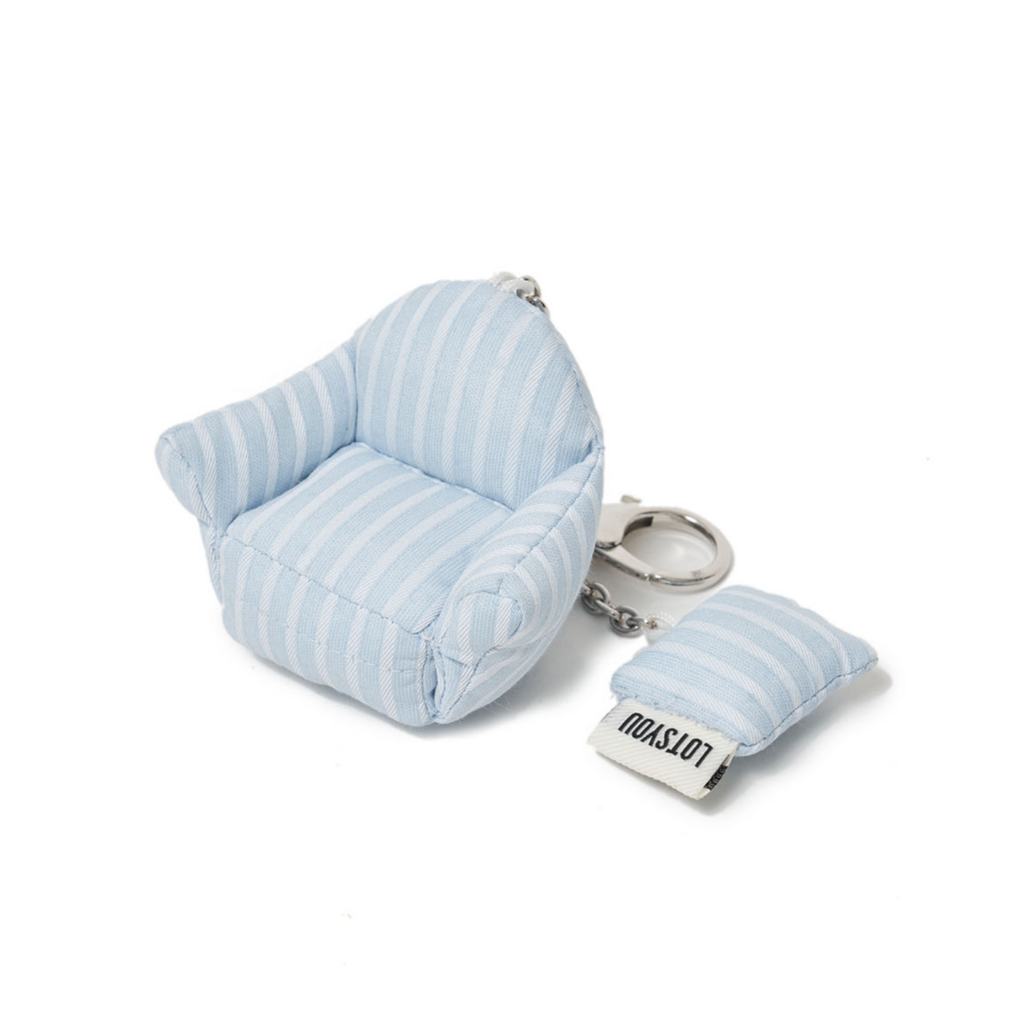 ｜LOTSYOU｜ Puffy Sofa Keyring Sky Blue