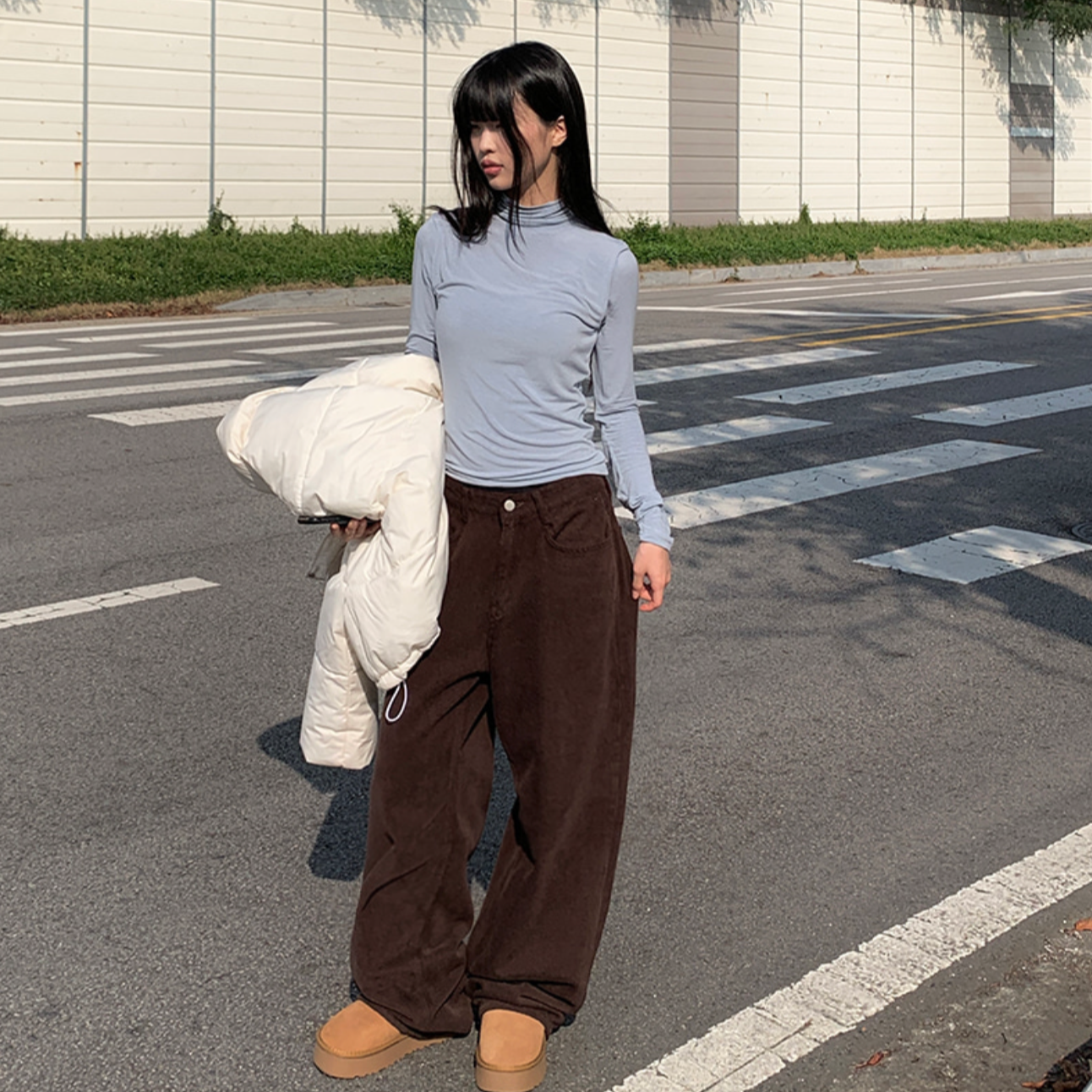 ｜anyonemore｜ Camping Wide Winter Napping Cotton Pants