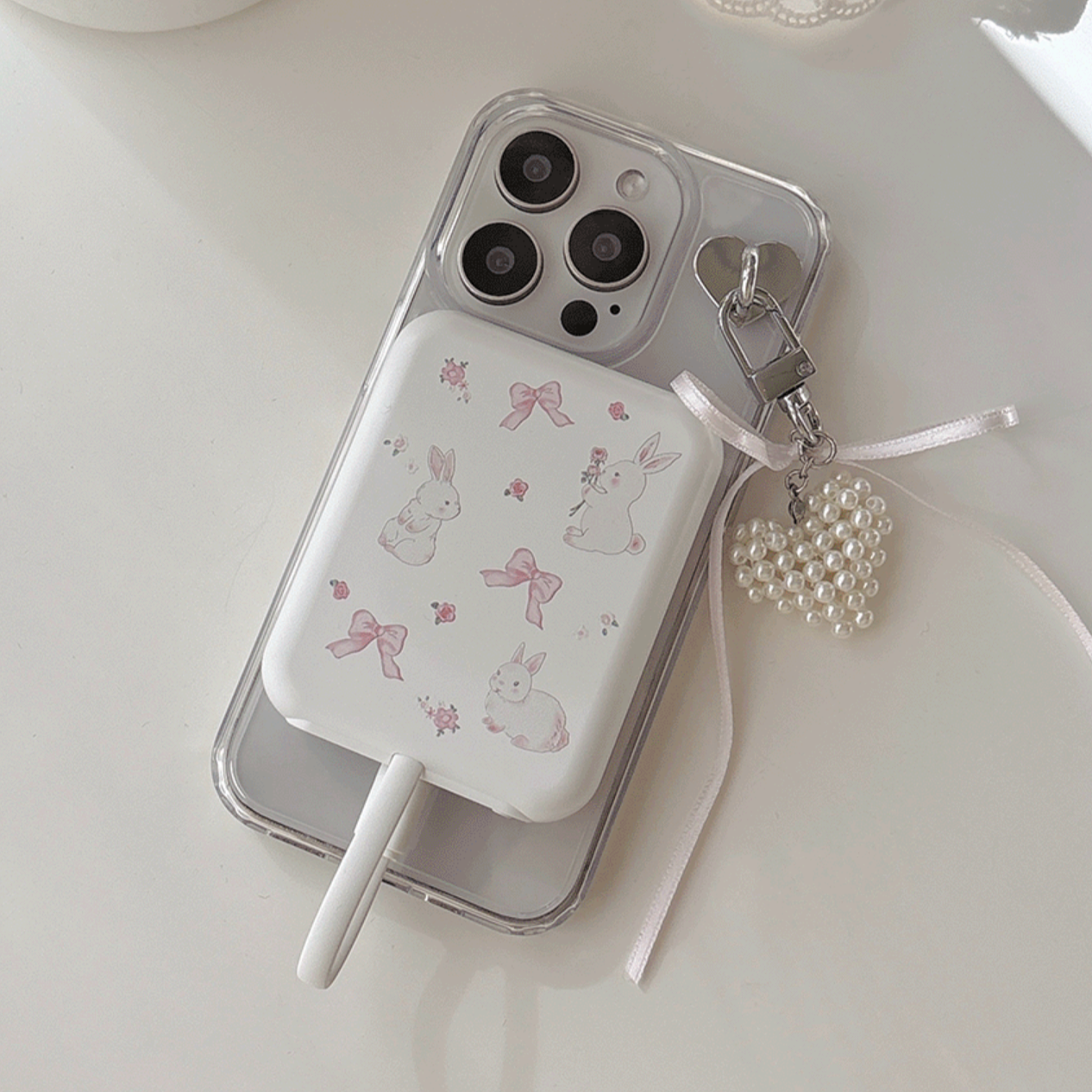 ｜Romantic Mood｜ Rabbit MagSafe Auxiliary Battery 5000mAh
