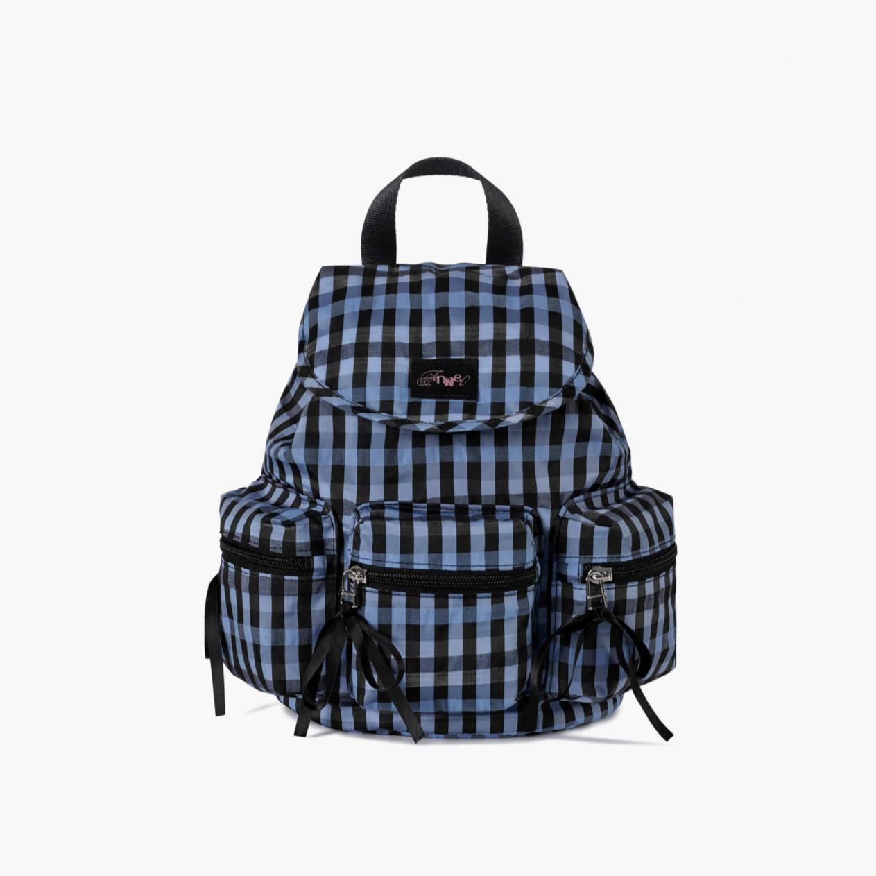 ｜fennec｜ Berry Pocket Backpack (Check Blue)