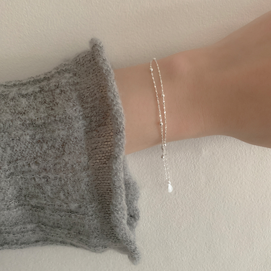 ｜moat｜ Twinkle Chain Bracelet (Silver925)
