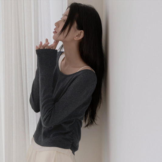 ｜SLOWAND｜ Falling Layering Sleeveless & Knit Set