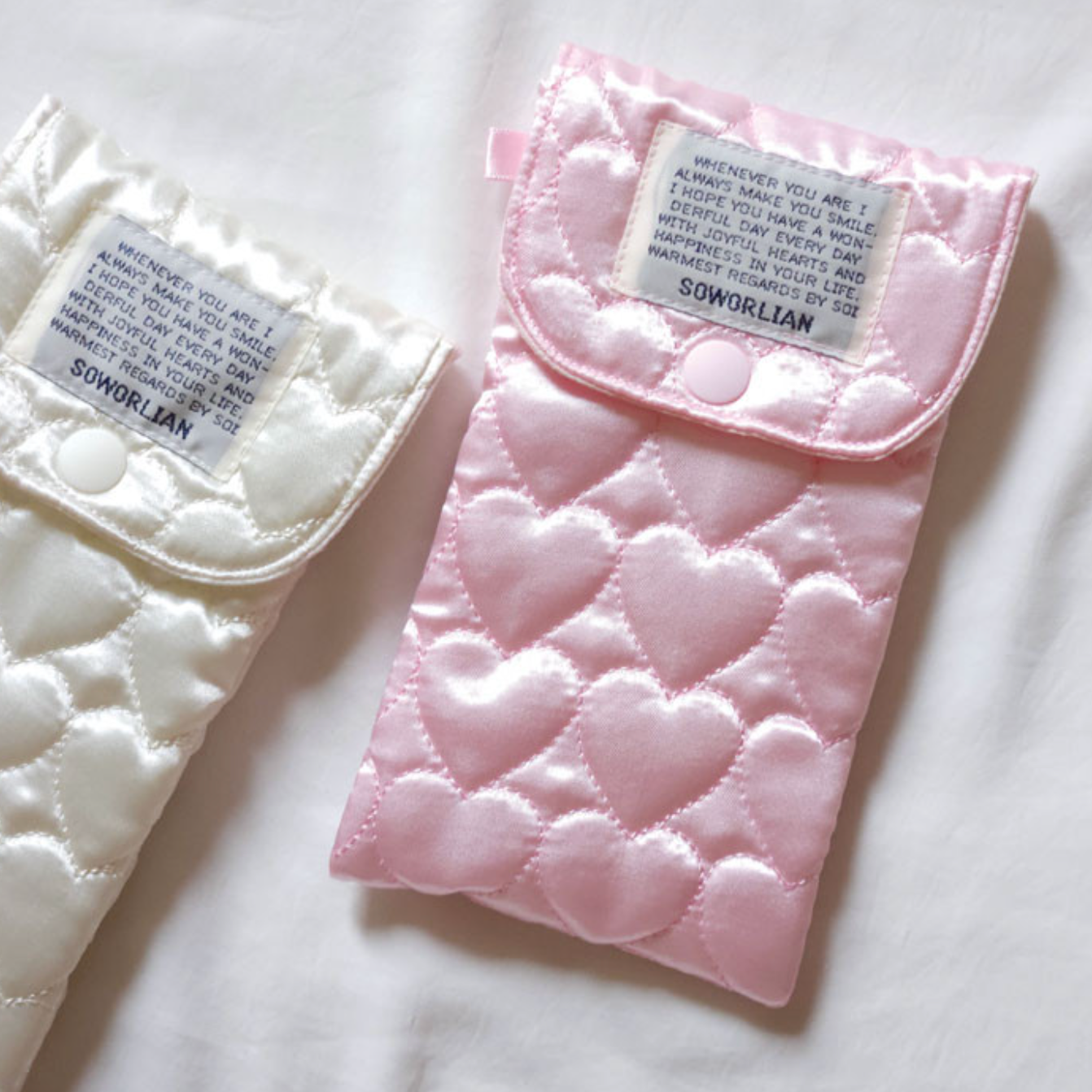 ｜SOWORLIAN｜ Satin Heart Pencil Case