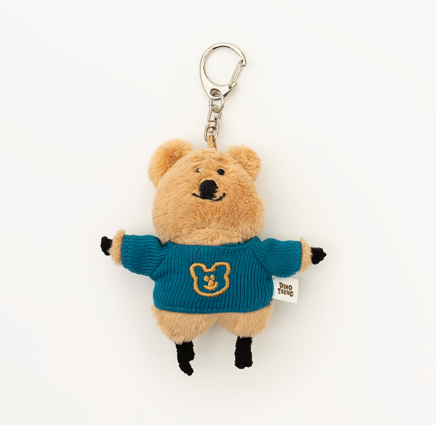｜Dinotaeng｜ Quokka in School Flat Fur Keyring - Fatty