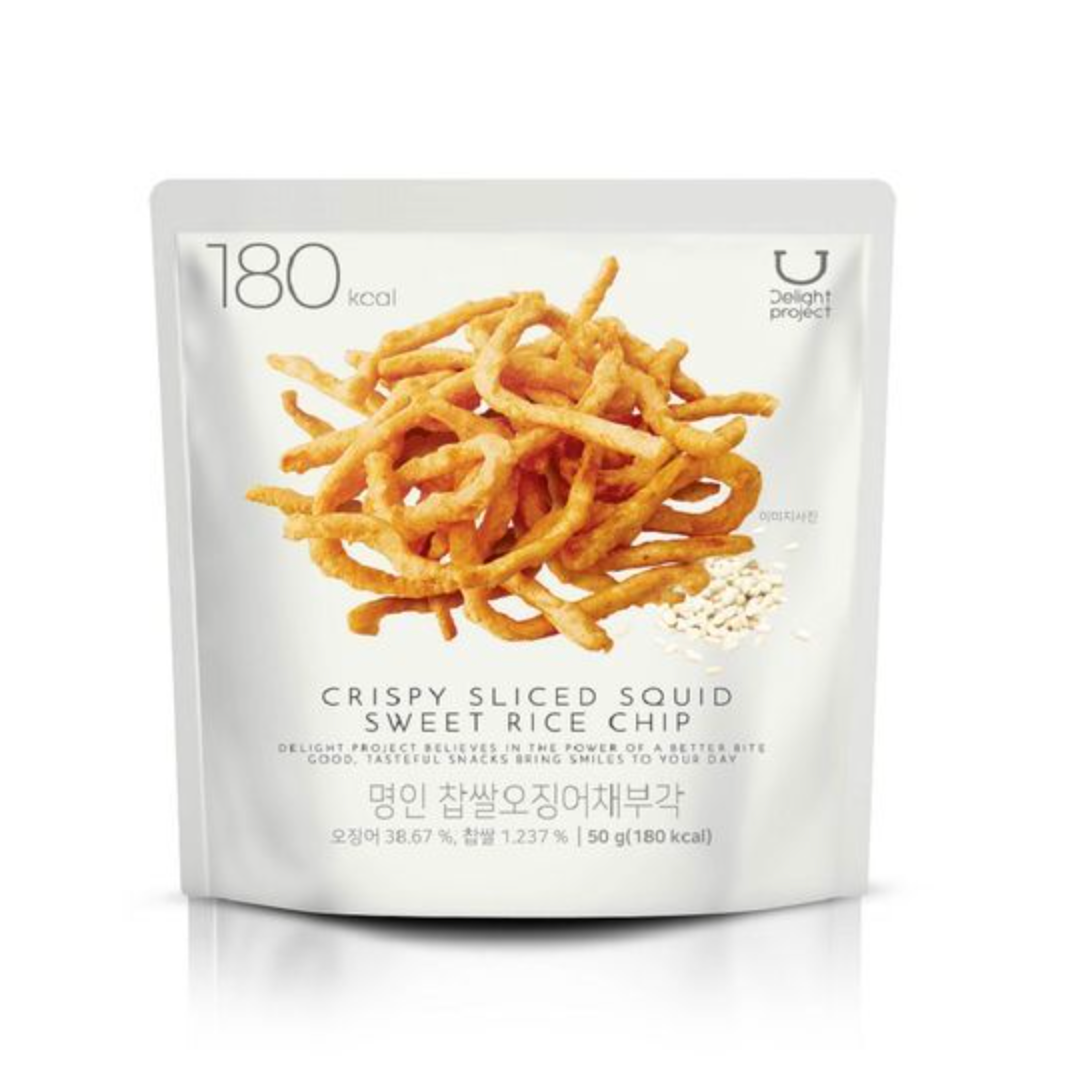 ｜olive young｜ Crispy Sliced Squid Sweet Rice Chip 低卡炸魷魚條