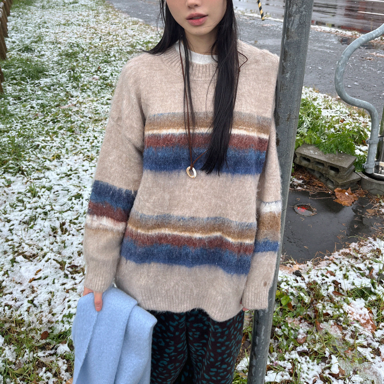 ｜9.HOPE｜ Cozy Coloring Hair Knitwear