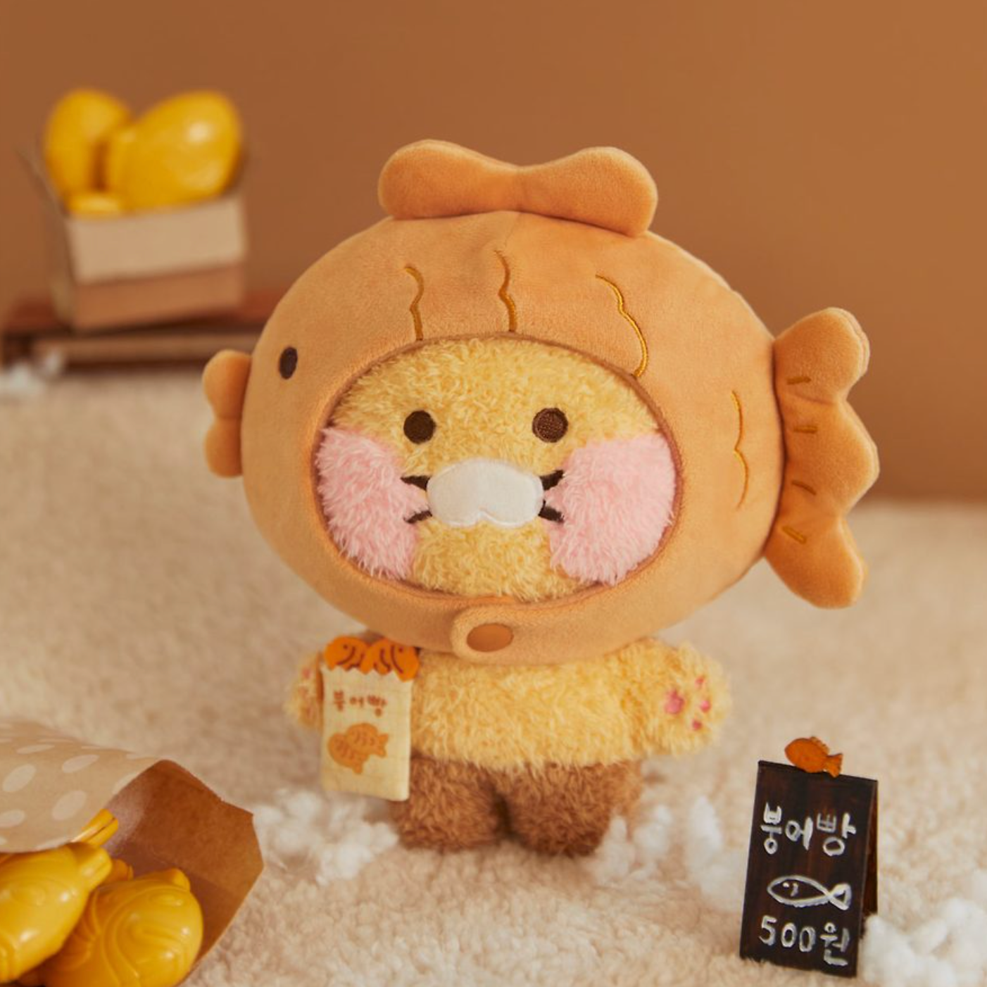 ｜Kakao Friends｜ Baby Choonsik Dreaming Doll + Doll Costume (Bungeoppang)