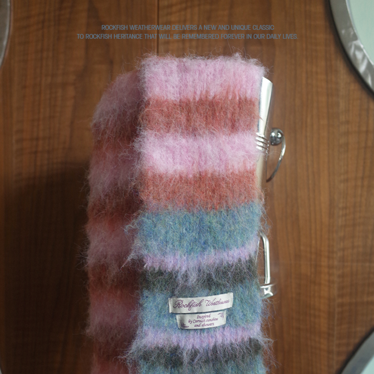 ｜Rockfish Weatherwear｜ STRIPE SHAGGY MUFFLER