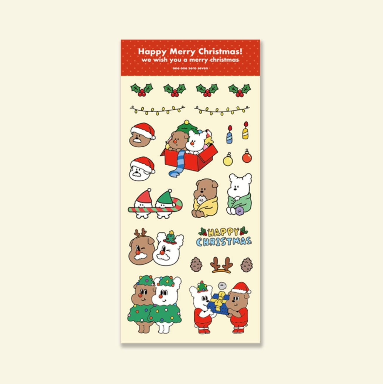 ｜1107｜ Christmas Deco Sticker
