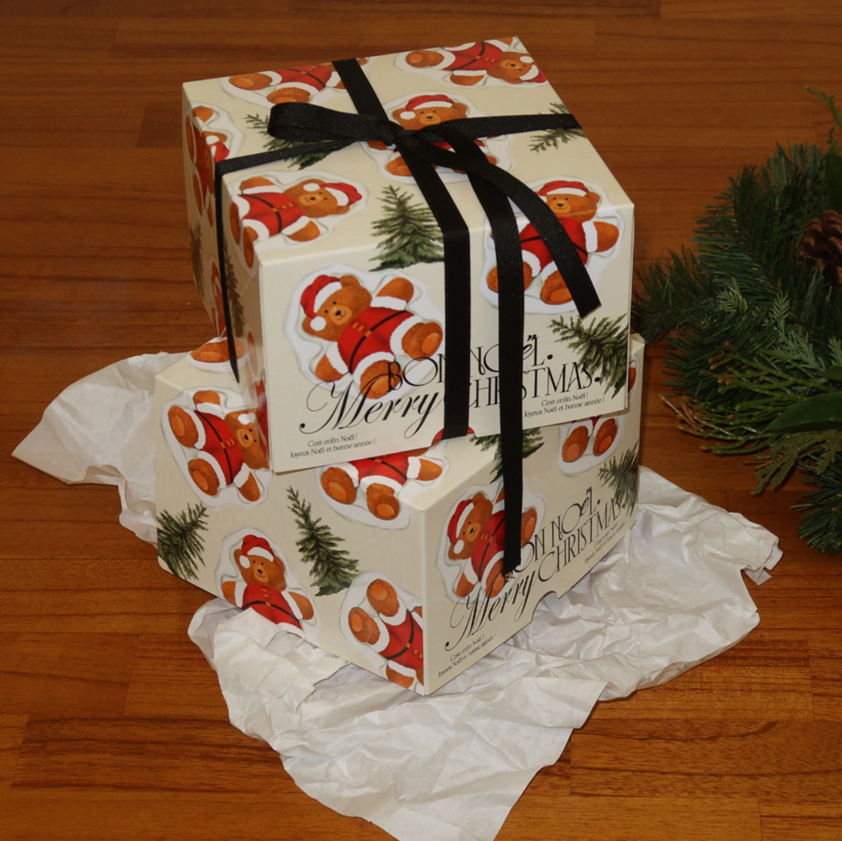 ｜ABIDE｜ Christmas Ivory Bear Multi Gift Box (5ea)