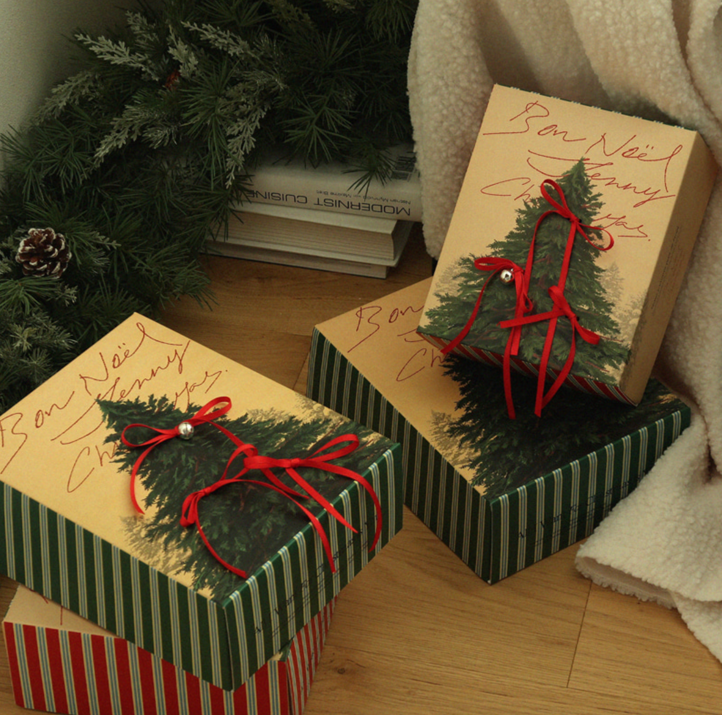 ｜ABIDE｜ Christmas Tree Ribbon Gift Box (5ea)