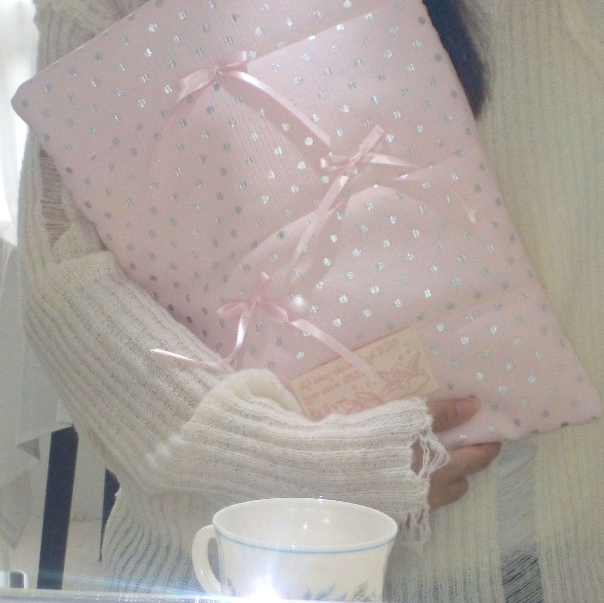 ｜COZING｜ Pillow Notebook Pouch Dot Pink