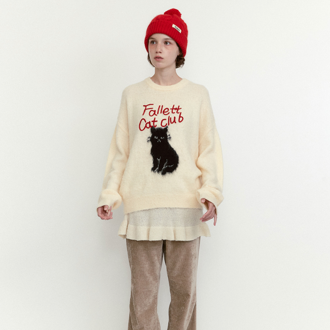 ｜Fallett｜ Cat Club Knit (2colours)