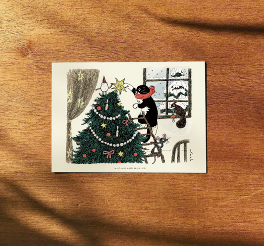 ｜HUGINN AND MUNINN｜ Drawing Card - Merry Christmas