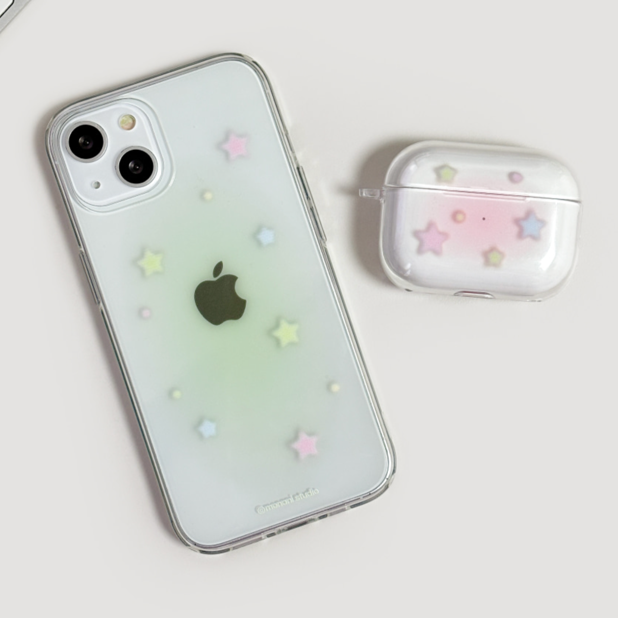 ｜monani studio｜ Pastel Star Jelly Hard Case