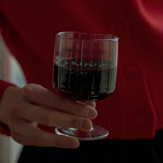 ｜HOTEL PARIS CHILL｜ Chilly Weather Wine Glass (Green)