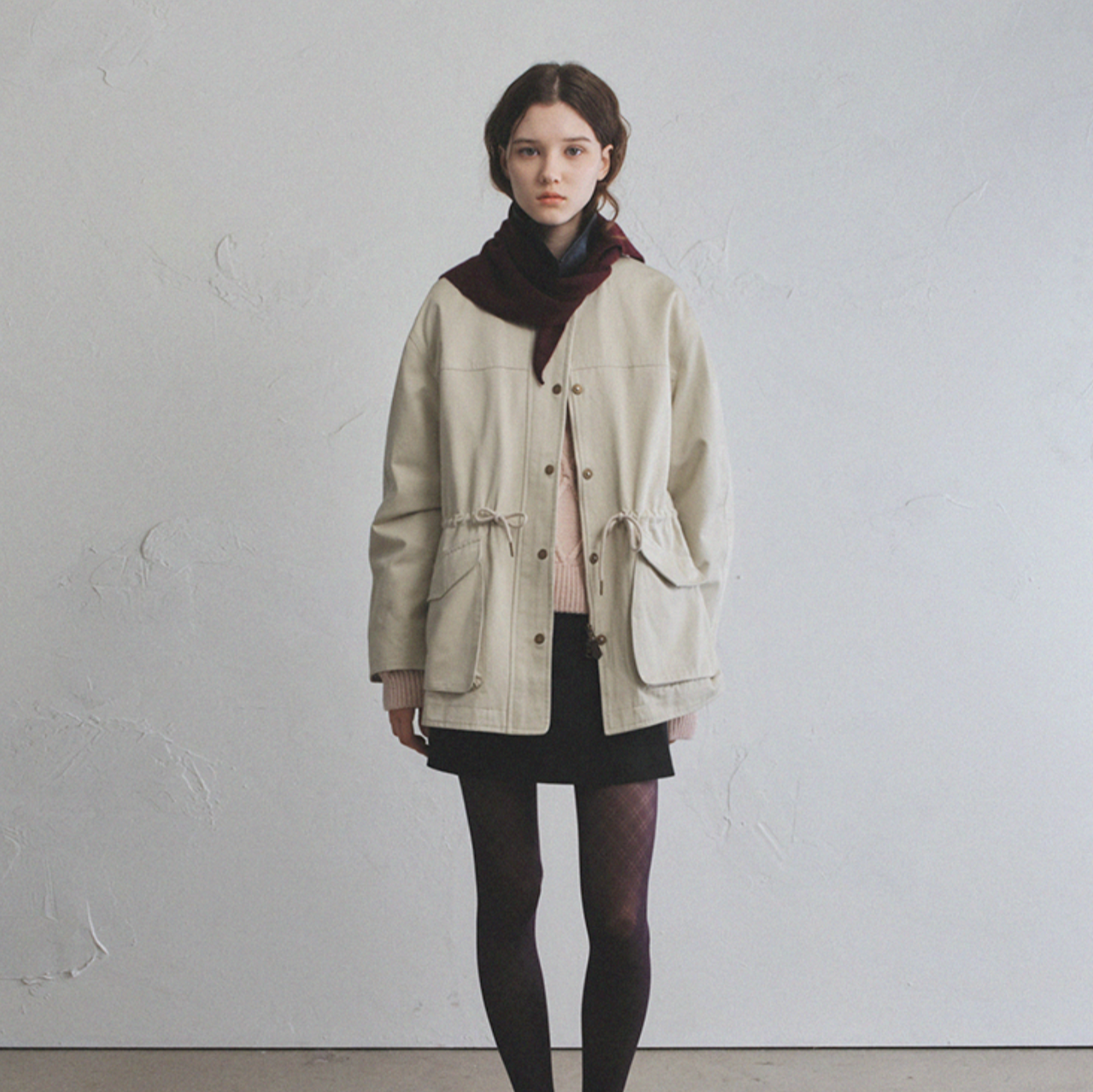 ｜oro｜ Heritage Half Hunting Jacket Almond