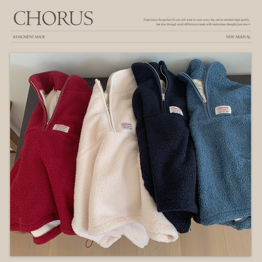 ｜ORDINAIREMENT｜ Anorak Fleece Semi Zip-up