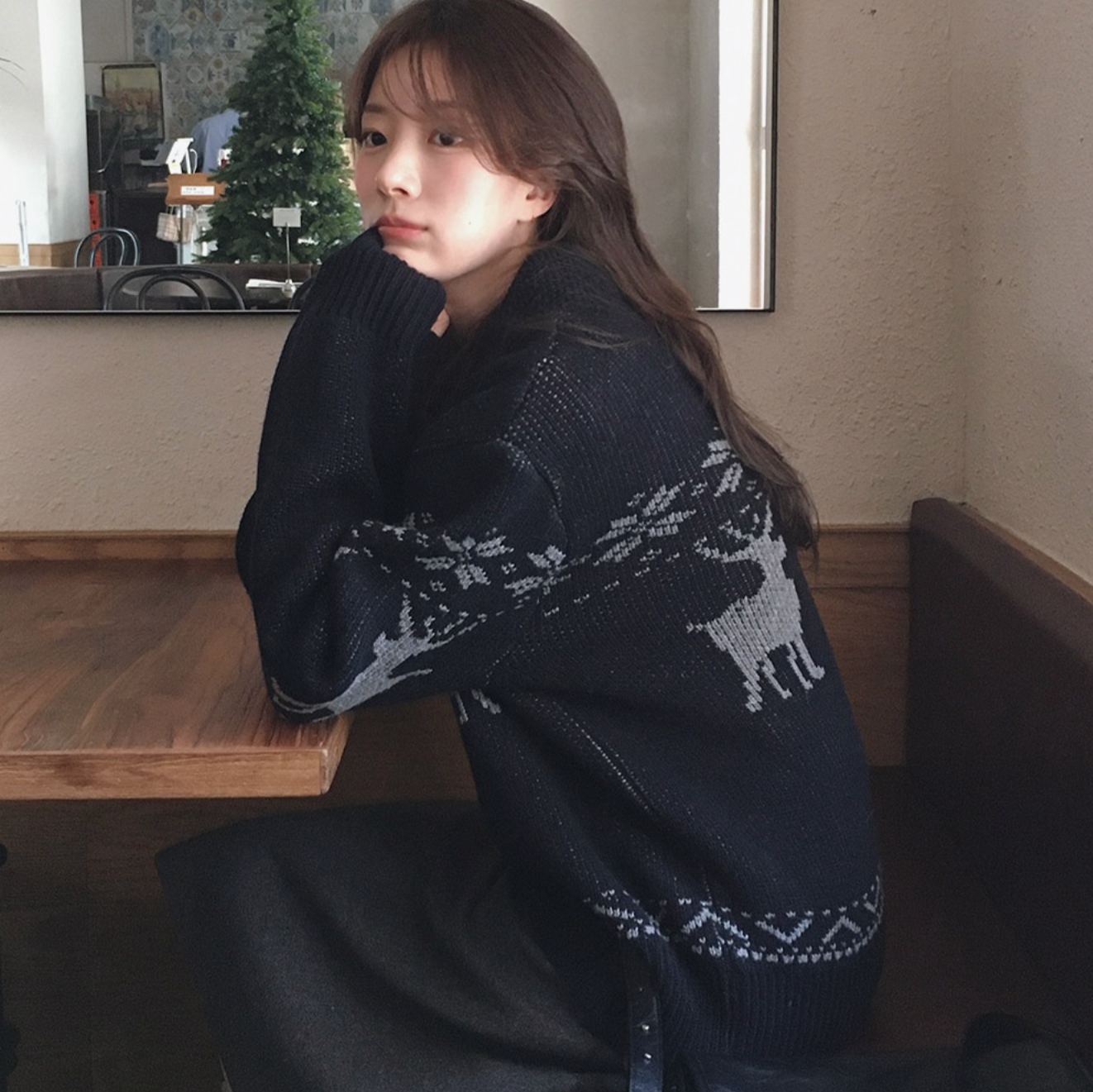 ｜SLOWAND｜ # SLOWMADE Dear & Snow Nordic Cardigan