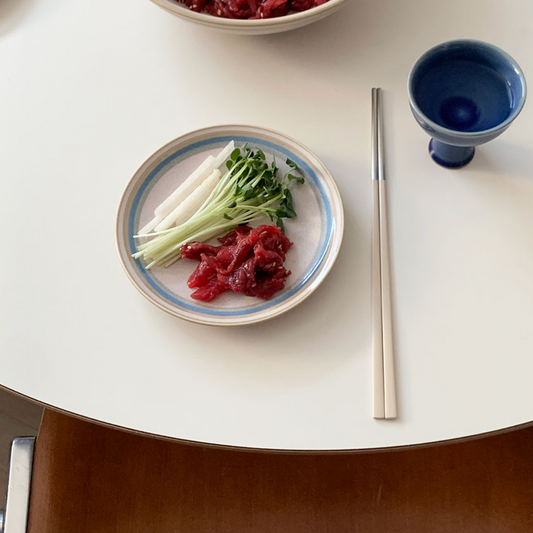 ｜SINON SHOP｜ Japan Vintage Line Round Plate (2Size)