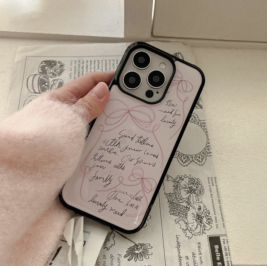 ｜Mademoment｜ Spend Lovely Time Design Epoxy Bumper Case