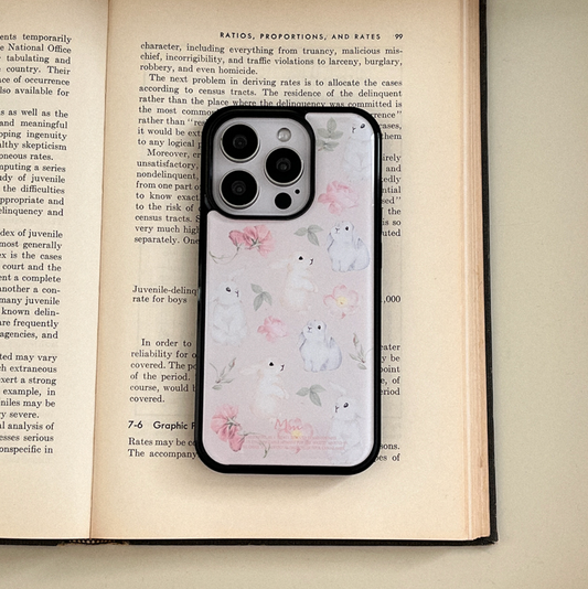 ｜Mademoment｜ Vintage Bloom Epoxy Bumper Case