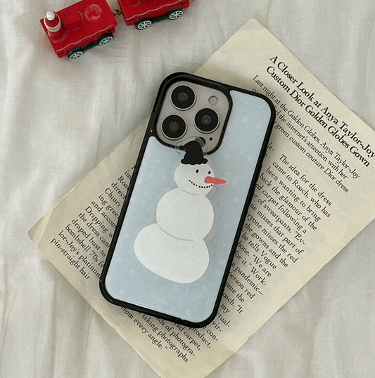 ｜Mademoment｜ Snow Pattern Epoxy Bumper Case