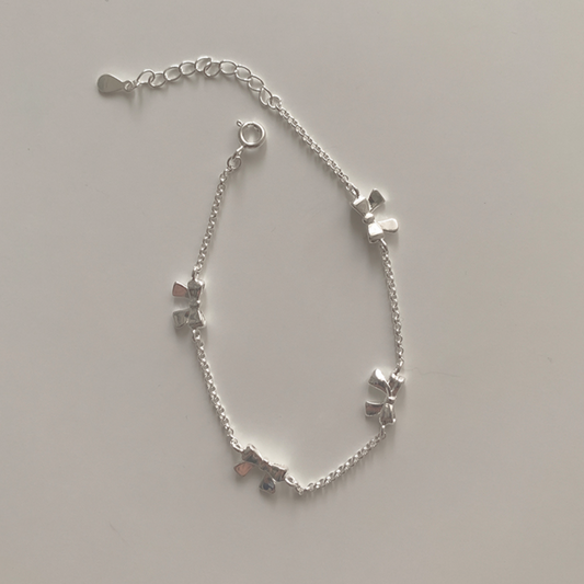 ｜moat｜ Bow Chain Bracelet (silver925)