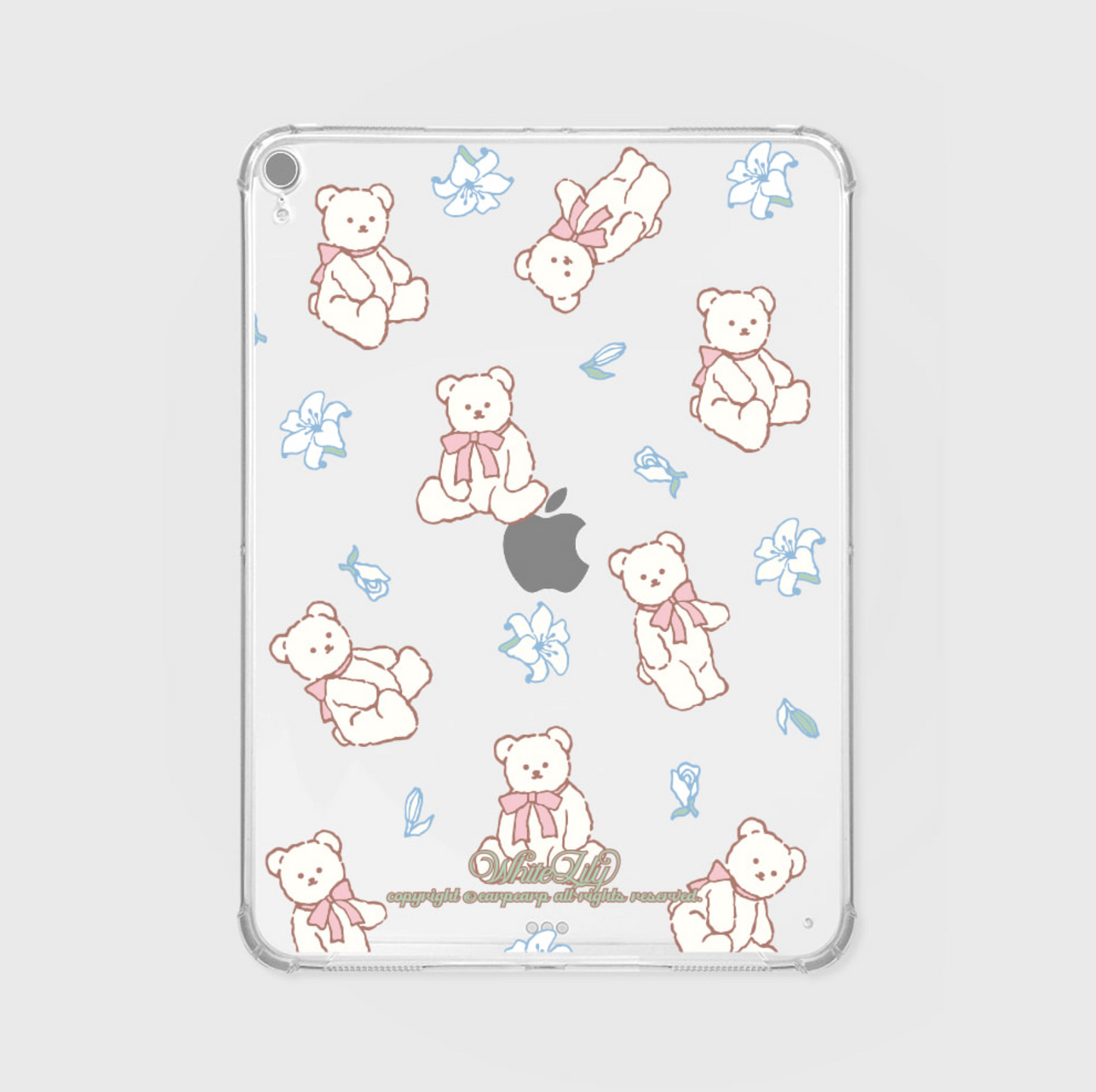 ｜earp earp｜ 릴리 코비 패턴 Ipad Clear Hard Case