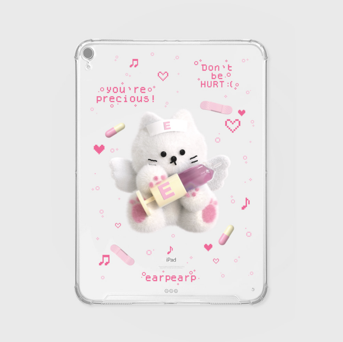 ｜earp earp｜ 주사기 치치 Ipad Clear Hard Case