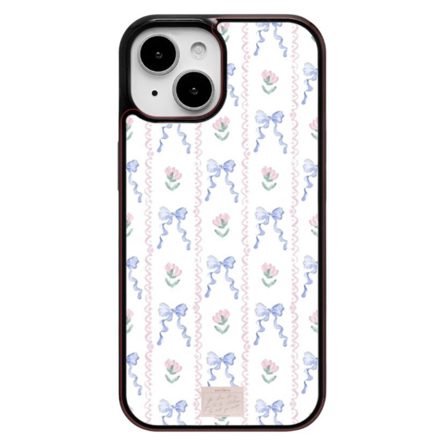 ｜dear my muse.｜ Ribbon Flower Stripe Epoxy Phone Case