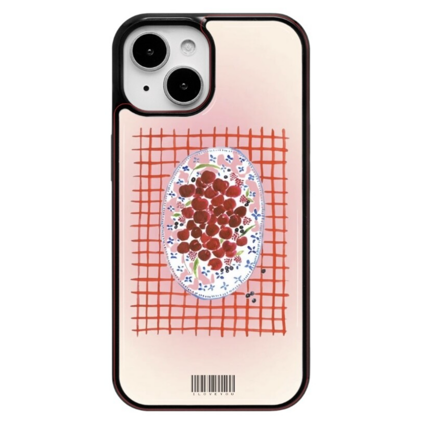｜dear my muse.｜ Cherry Blusher Plate Epoxy Phone Case