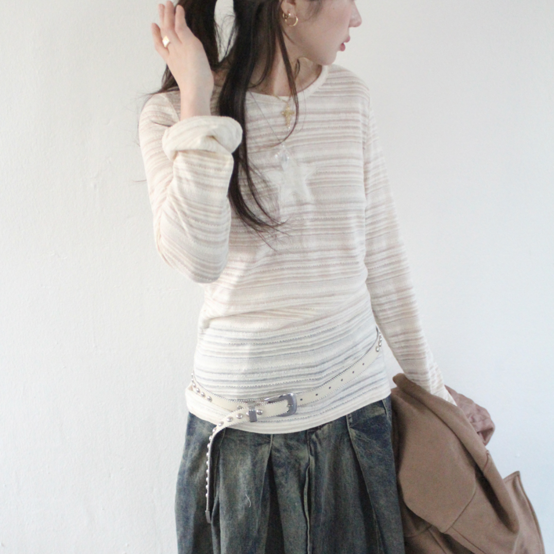 ｜hippiedippy｜ Star Patch Tee (2colour)