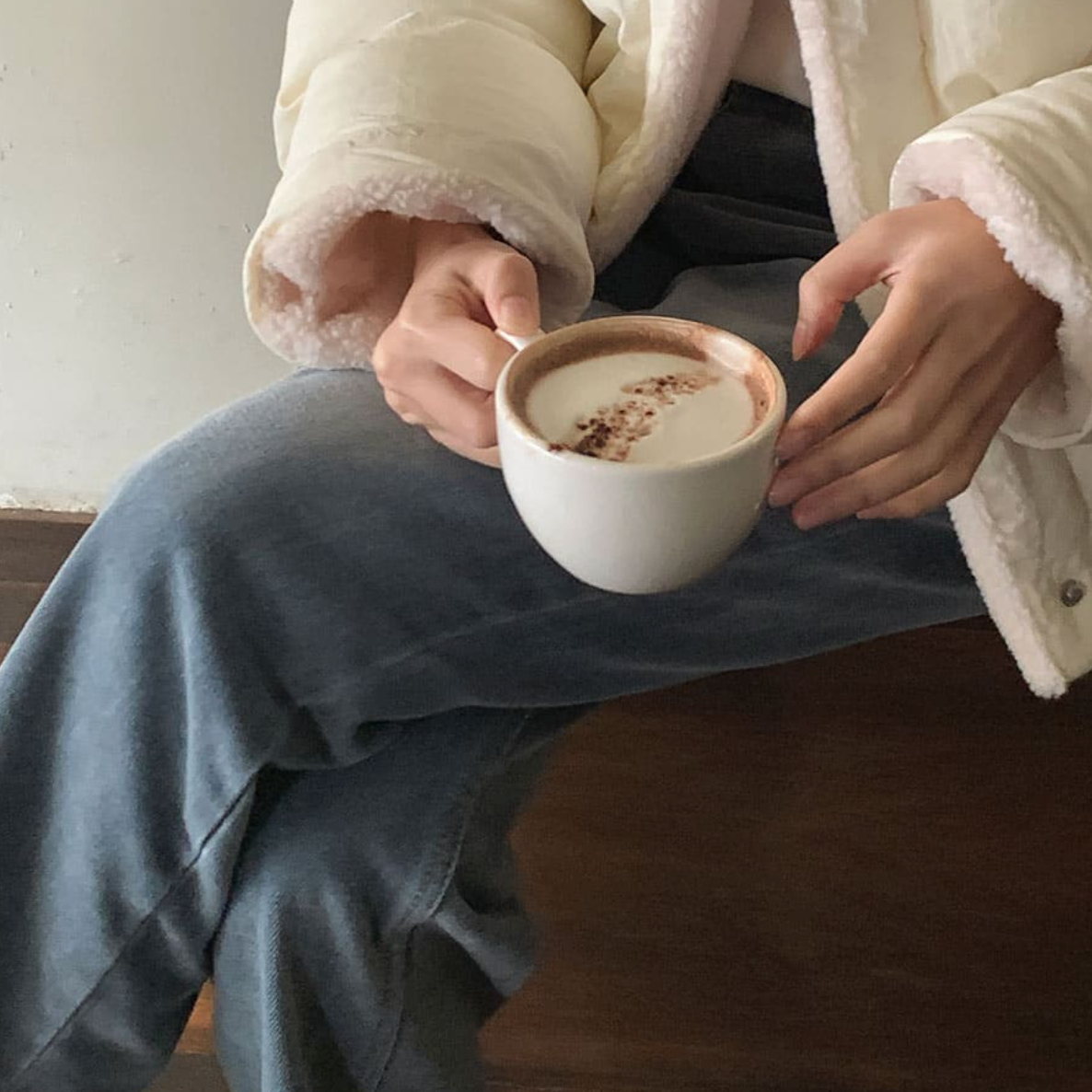 ｜CHERRYKOKO｜ ｜CRKO｜ Flash Fleece Denim Pants