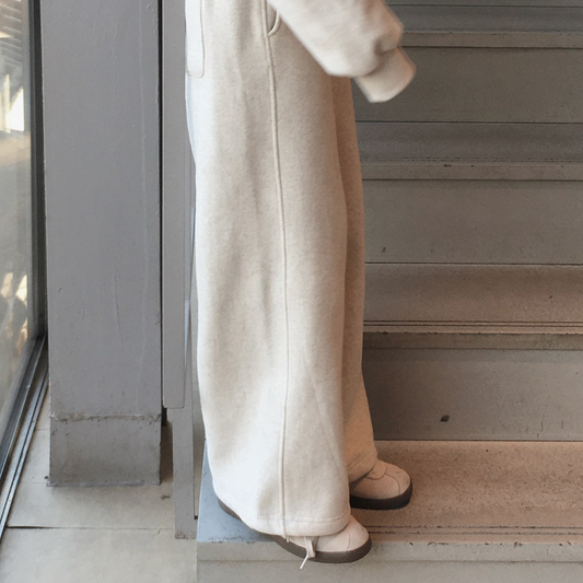 ｜SLOWAND｜ # SLOWMADE Wool Napping Two-way Pants