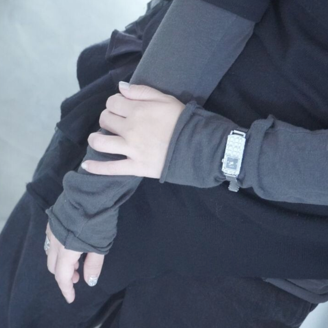 ｜eee space｜ Check Bar Watch (Black)