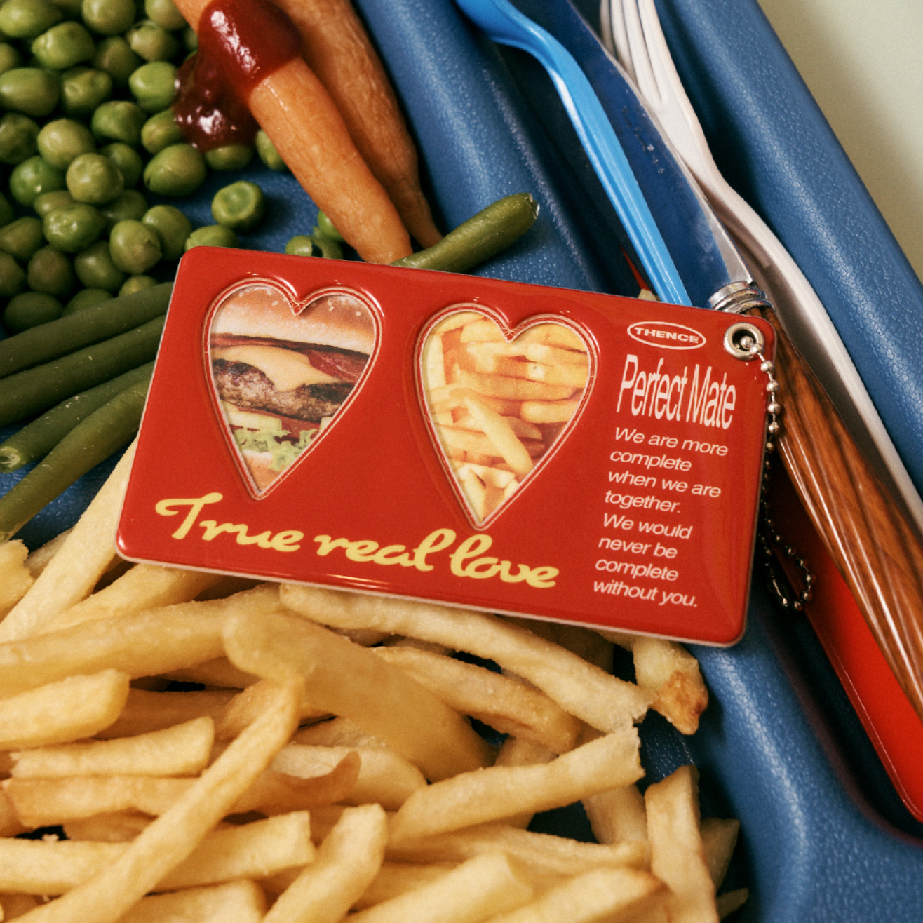 ｜THENCE｜ Mate Photo Key Holder Red