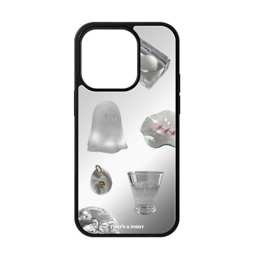 ｜That's a point｜ Glass Zip Mirror Case (MagSafe)