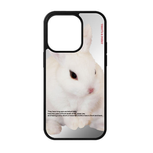 ｜That's a point｜ Rabbit Mirror Case (MagSafe)