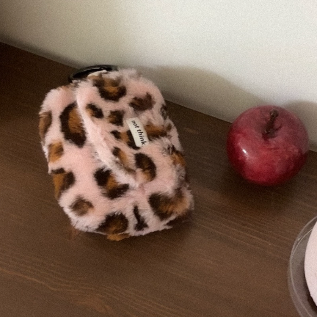 ｜NOT THINK｜ Leopard Airpods Pouch Case
