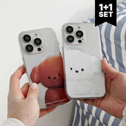 ｜THENINEMALL｜ Ppokku Couple Clear Case