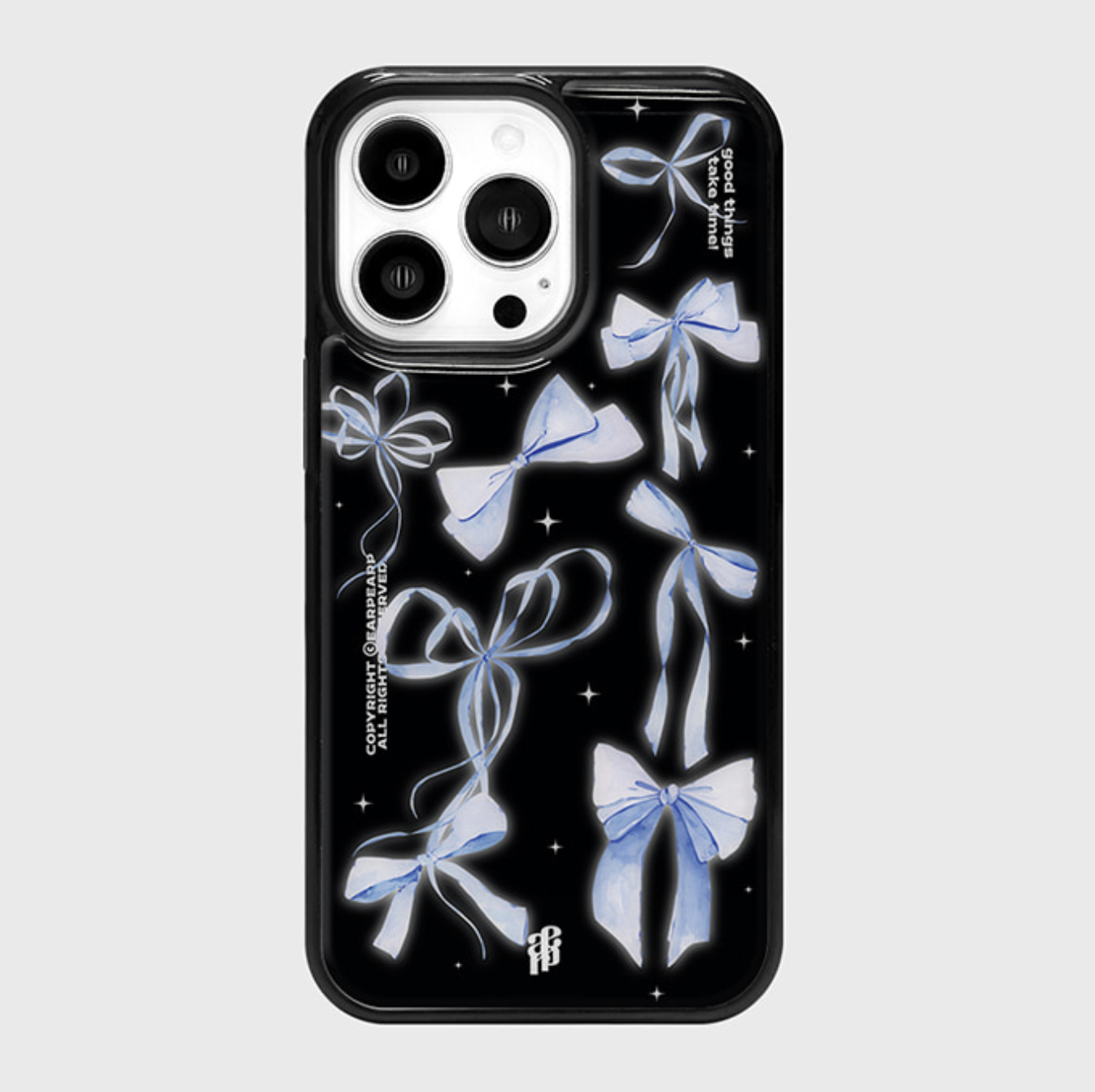 ｜earp earp｜ Blue Ribbon Black Epoxy Case
