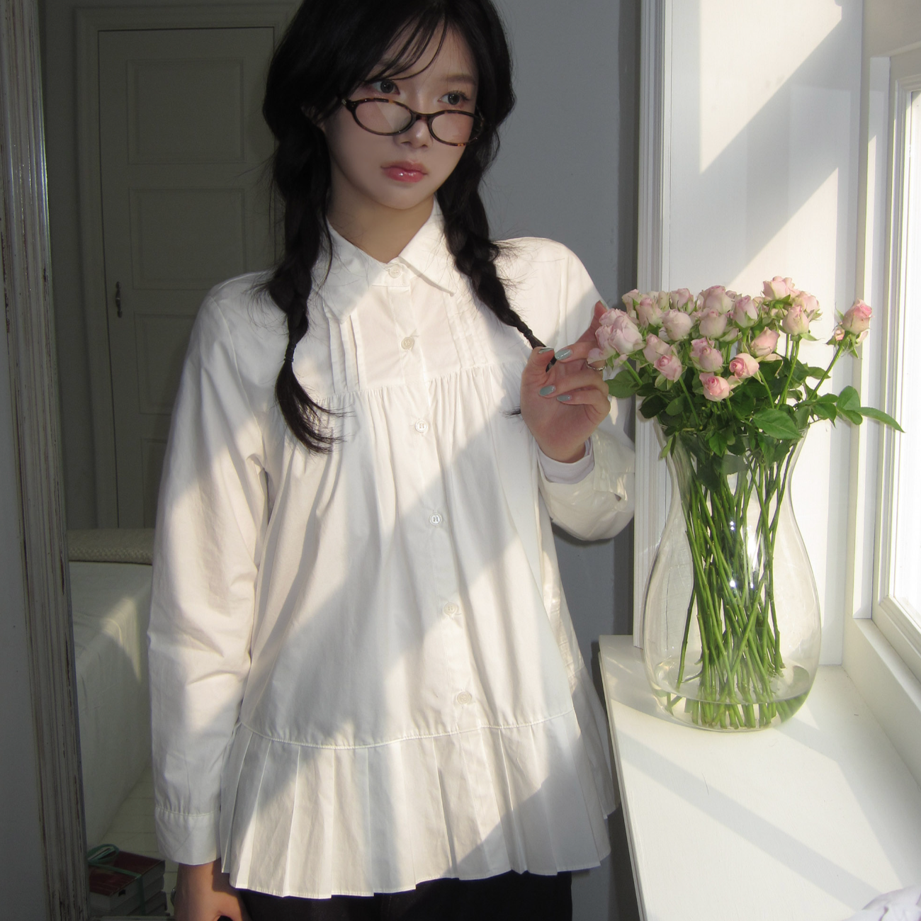 ｜MODIMOOD｜ Neko Pleats Shirt