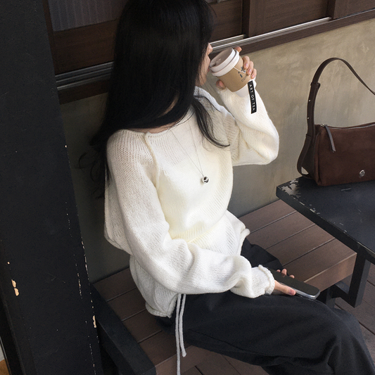 ｜98°C｜ Strap Tie knitwear